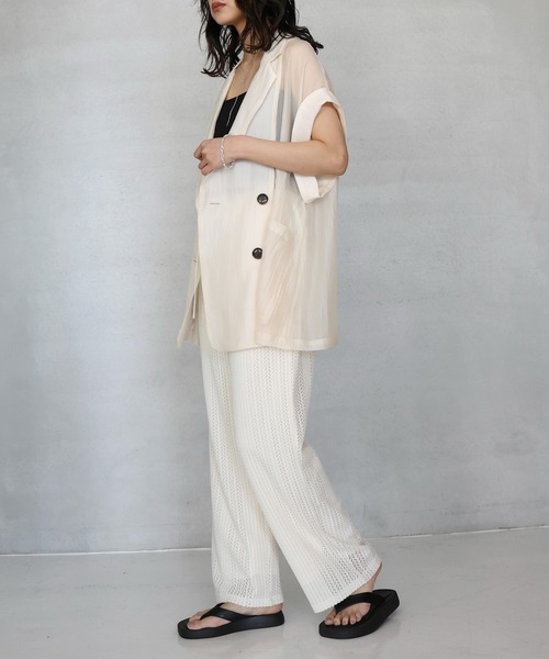 hellam（へラム）の「クロッシェレース ストレートパンツ（その他パンツ・レディース・ブラック/ベージュ/アイボリー・FREE）」の18枚目の写真