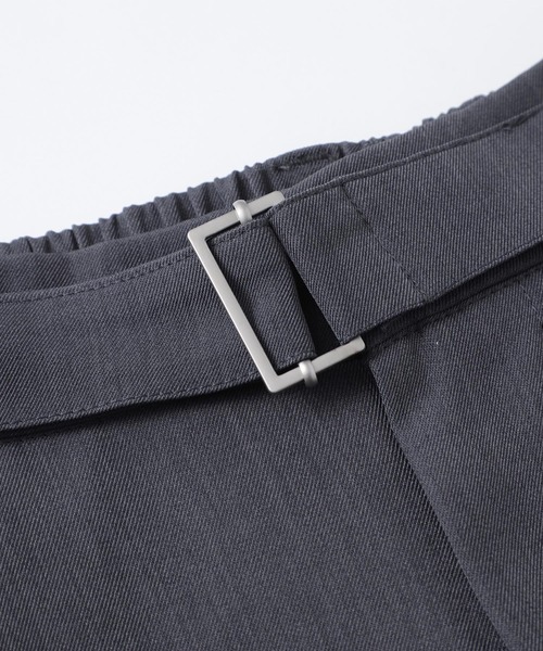 aimoha(アイモハ)の「共布ベルト付きタックショートスラックスパンツ(その他パンツ・メンズ・ブラック/グレー・LARGE/MEDIUM)」の14枚目の写真