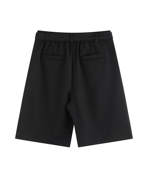 aimoha(アイモハ)の「共布ベルト付きタックショートスラックスパンツ(その他パンツ・メンズ・ブラック/グレー・LARGE/MEDIUM)」の9枚目の写真