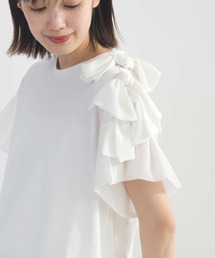 PICCIN | 肩リボンモチーフカットソー(Tシャツ/カットソー)