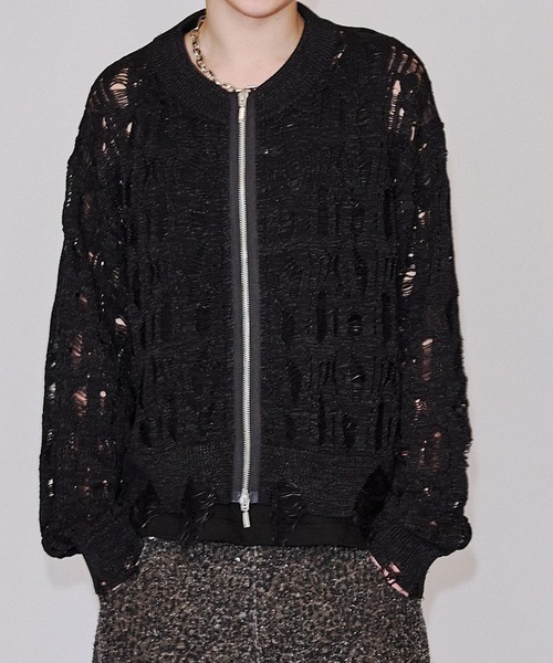 カーディガン OPEN WORK ニットカーディガン レディース Shinzone｜オープン ワーク ニット カーディガン OPEN WORK KNIT