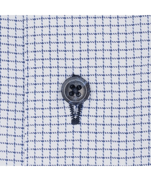 TOKYO SHIRTS（トウキョウシャツ）の「透け防止 形態安定ノーアイロン ドゥエボットーニ 長袖ビジネスワイシャツ（ビジネスシャツ・メンズ・ブルー・首回り39cm-裄丈80cm/首回り39cm-裄丈84cm/首回り41cm-裄丈82cm/首回り41cm-裄丈86cm/首回り42cm-裄丈82cm/首回り42cm-裄丈86cm/首回り43cm-裄丈82cm/首回り43cm-裄丈86cm/首回り37cm-裄丈80cm）」の4枚目の写真