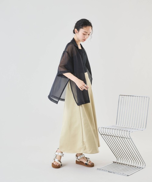 Muscat(マスカット)の「アシンメトリープリーツスカート(スカート・レディース・ブラック/ベージュ・F)」の19枚目の写真