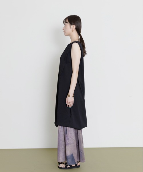 Eimee Law(エイミーロウ)の「水彩ptスリットレイヤードワンピース(ワンピース・レディース・ブラック/グレー/チャコールグレー・FREE)」の15枚目の写真