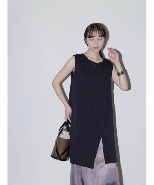 Eimee Law(エイミーロウ)の「水彩ptスリットレイヤードワンピース(ワンピース・レディース・ブラック/グレー/チャコールグレー・FREE)」の21枚目の写真