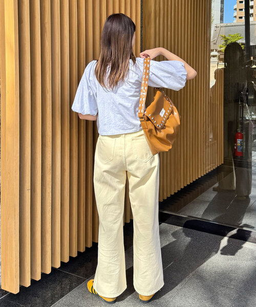 CIAOPANIC（チャオパニック）の「バルーンスリーブTシャツカーデ（Tシャツ/カットソー・レディース・ライトグレー/グリーン/ピンク/チャコールグレー・ONE SIZE）」の11枚目の写真