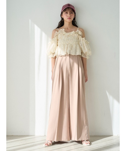 SNIDEL（スナイデル）の「ワイドラインパンツ（その他パンツ・レディース・ピンク/ベージュ/グレー・0/1）」の22枚目の写真