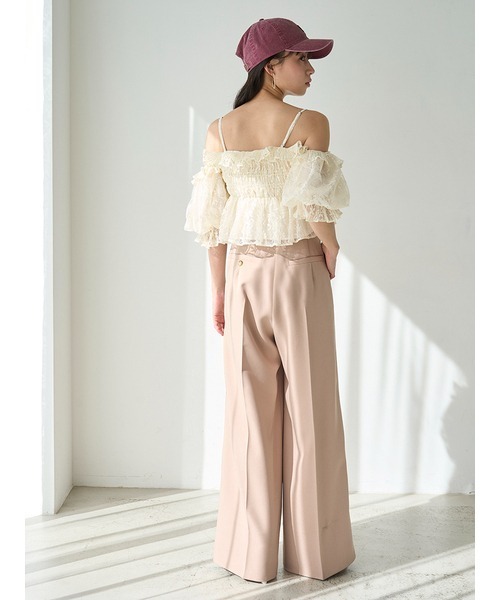 SNIDEL（スナイデル）の「ワイドラインパンツ（その他パンツ・レディース・ピンク/ベージュ/グレー・0/1）」の21枚目の写真