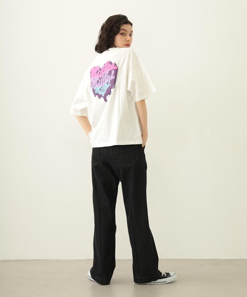 MILKFED.(ミルクフェド)の「MELTY PLUMP HEART S/S TEE(Tシャツ/カットソー・レディース・ブラック/ライトピンク/ホワイト・M/L)」の9枚目の写真