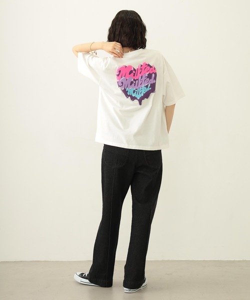 MILKFED.(ミルクフェド)の「MELTY PLUMP HEART S/S TEE(Tシャツ/カットソー・レディース・ブラック/ライトピンク/ホワイト・M/L)」の10枚目の写真