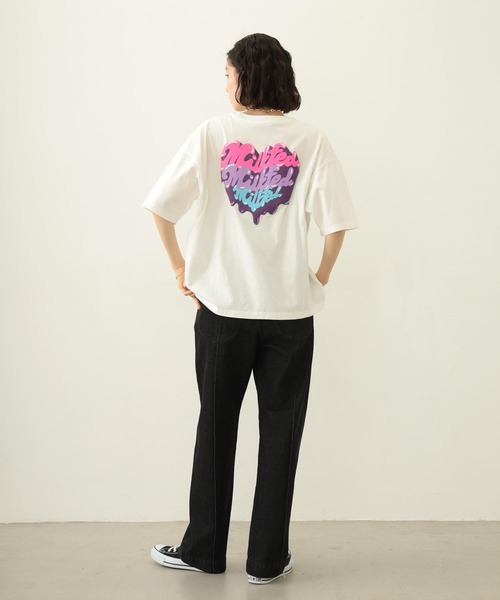 MILKFED.(ミルクフェド)の「MELTY PLUMP HEART S/S TEE(Tシャツ/カットソー・レディース・ブラック/ライトピンク/ホワイト・M/L)」の11枚目の写真
