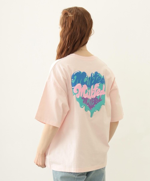 MILKFED.(ミルクフェド)の「MELTY PLUMP HEART S/S TEE(Tシャツ/カットソー・レディース・ブラック/ライトピンク/ホワイト・M/L)」の21枚目の写真