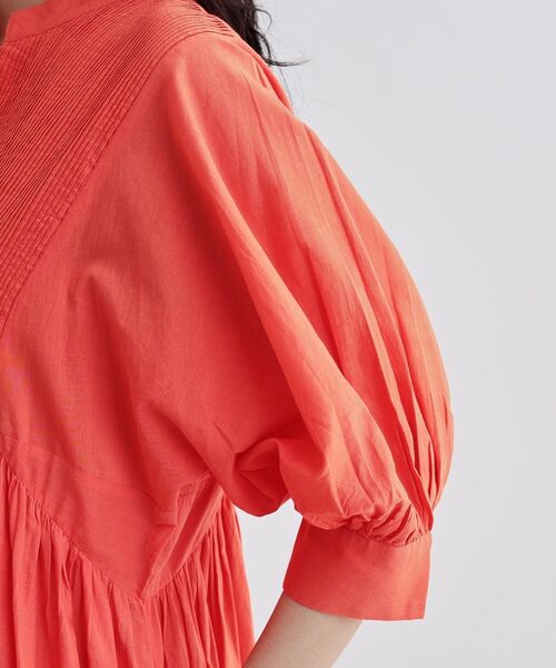 GALLEST（ギャレスト）の「ピンタックコットンワンピース（ワンピース・レディース・ブラック/オレンジ・38）」の7枚目の写真