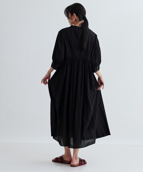 GALLEST（ギャレスト）の「ピンタックコットンワンピース（ワンピース・レディース・ブラック/オレンジ・38）」の11枚目の写真