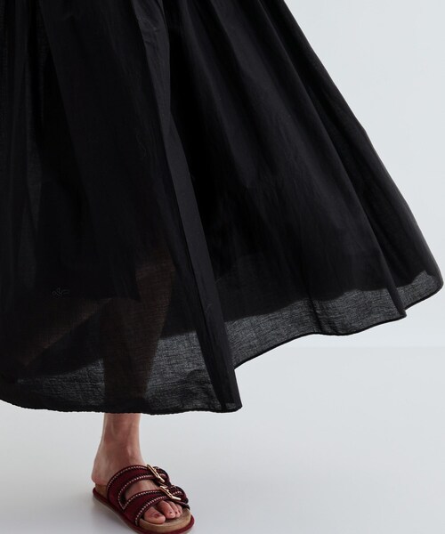 GALLEST（ギャレスト）の「ピンタックコットンワンピース（ワンピース・レディース・ブラック/オレンジ・38）」の13枚目の写真