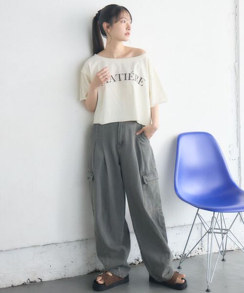 RETRO GIRL（レトロガール）の「カーゴポケデニムPT（デニムパンツ・レディース・ブルー系その他/ダークブルー/ブラック系その他/ブルー系その他5・FREE）」の5枚目の写真