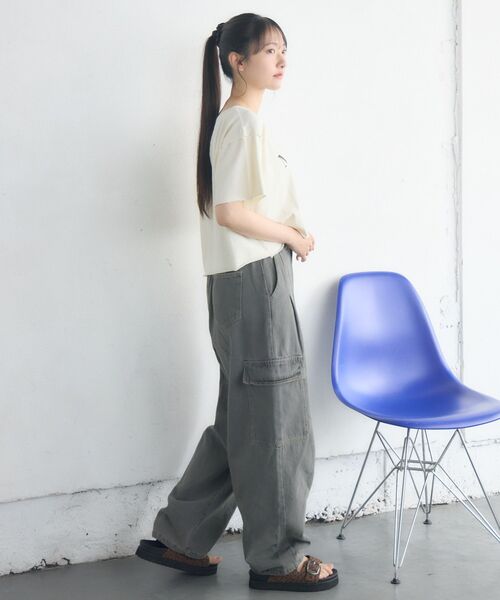 RETRO GIRL（レトロガール）の「カーゴポケデニムPT（デニムパンツ・レディース・ブルー系その他/ダークブルー/ブラック系その他/ブルー系その他5・FREE）」の6枚目の写真
