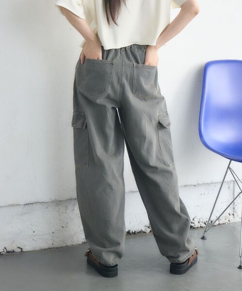 RETRO GIRL（レトロガール）の「カーゴポケデニムPT（デニムパンツ・レディース・ブルー系その他/ダークブルー/ブラック系その他/ブルー系その他5・FREE）」の12枚目の写真