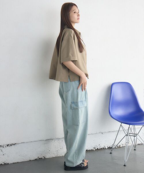 RETRO GIRL（レトロガール）の「カーゴポケデニムPT（デニムパンツ・レディース・ブルー系その他/ダークブルー/ブラック系その他/ブルー系その他5・FREE）」の14枚目の写真