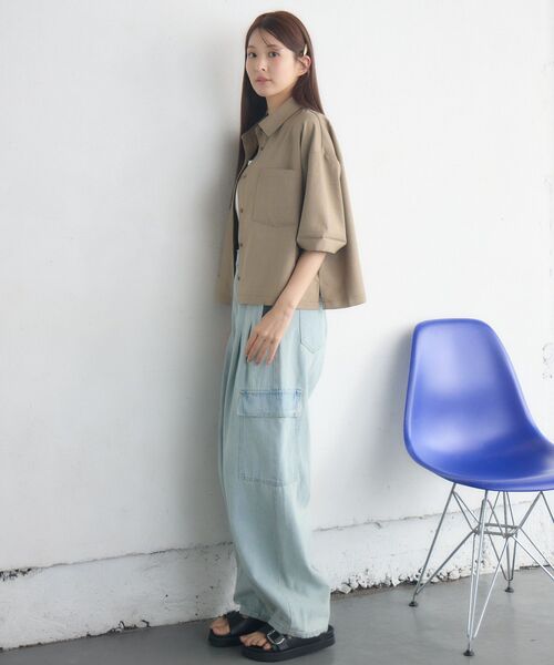 RETRO GIRL（レトロガール）の「カーゴポケデニムPT（デニムパンツ・レディース・ブルー系その他/ダークブルー/ブラック系その他/ブルー系その他5・FREE）」の15枚目の写真
