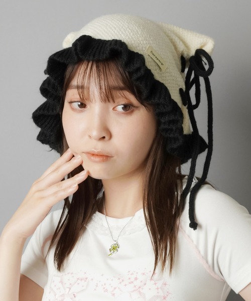 らぶしっく SPINNS スピンズ アニマルニット帽＆缶バッジセット らぶしっく SPINNS アニマル帽子 缶バッジ （らぶしっく SPINNS