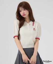 bi-color polo knit / 配色ポロニット