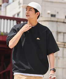 KELTY（ケルティ）の「【セットアップ可】KELTY/ケルティ 別注 ワンポイントロゴ 4WAYストレッチ ドローコード ビッグシルエット半袖Tシャツ / UVカット（Tシャツ/カットソー）」