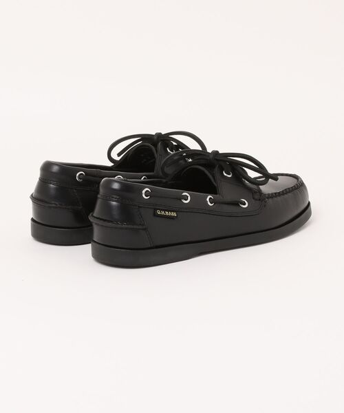 G.H.BASS(ジーエイチバス)の「G.H.BASS BA20321 BLACK JETTYⅡ デッキシューズ(モカシン/デッキシューズ・メンズ・ブラック・7/8/9/10/11)」の2枚目の写真