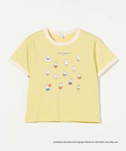 Miffy( ミッフィー)の「【別注】<miffy>プリント Tシャツ / キッズ 100cm-130cm(Tシャツ/カットソー・キッズ・クリーム/ダークグレー/オフホワイト・120cm/110cm/100cm/130cm)」の3枚目の写真