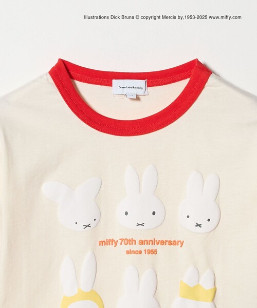 Miffy( ミッフィー)の「【別注】<miffy>プリント Tシャツ / キッズ 100cm-130cm(Tシャツ/カットソー・キッズ・クリーム/ダークグレー/オフホワイト・120cm/110cm/100cm/130cm)」の5枚目の写真