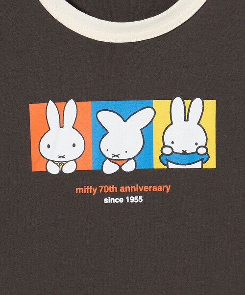 Miffy( ミッフィー)の「【別注】<miffy>プリント Tシャツ / キッズ 100cm-130cm(Tシャツ/カットソー・キッズ・クリーム/ダークグレー/オフホワイト・120cm/110cm/100cm/130cm)」の13枚目の写真