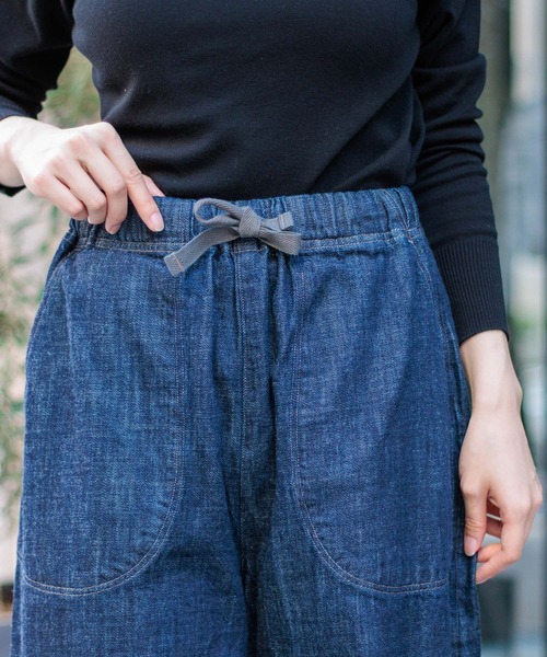 D.M.G.（ドミンゴ）の「[D.M.G / ディーエムジー] 10ozデニム パネルボールパンツ（デニムパンツ・レディース・ワンウォッシュ・S/M）」の2枚目の写真