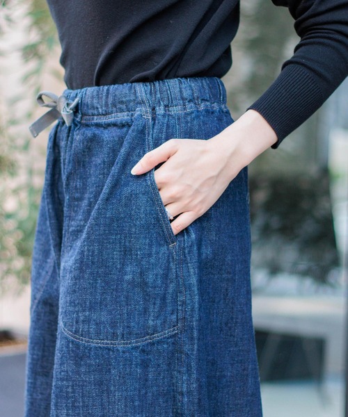 D.M.G.（ドミンゴ）の「[D.M.G / ディーエムジー] 10ozデニム パネルボールパンツ（デニムパンツ・レディース・ワンウォッシュ・S/M）」の4枚目の写真