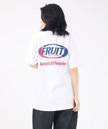 【FRUIT OF THE LOOM/フルーツ オブ ザ ルーム】USAコットンPrint T-Shirt/両面プリントTシャツユニセックス【WEB限定】