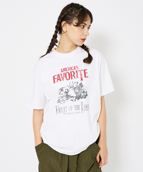 FRUIT OF THE LOOM(フルーツオブザルーム)の「【FRUIT OF THE LOOM/フルーツ オブ ザ ルーム】USAコットンPrint T-Shirt/両面プリントTシャツユニセックス【WEB限定】(Tシャツ/カットソー・メンズ・ホワイト系その他/グレー系その他2/ブラック系その他2/ホワイト系その他2/グレー系その他/ブラック系その他・XL/L/M)」の3枚目の写真