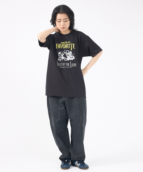 FRUIT OF THE LOOM(フルーツオブザルーム)の「【FRUIT OF THE LOOM/フルーツ オブ ザ ルーム】USAコットンPrint T-Shirt/両面プリントTシャツユニセックス【WEB限定】(Tシャツ/カットソー・メンズ・ホワイト系その他/グレー系その他2/ブラック系その他2/ホワイト系その他2/グレー系その他/ブラック系その他・XL/L/M)」の13枚目の写真
