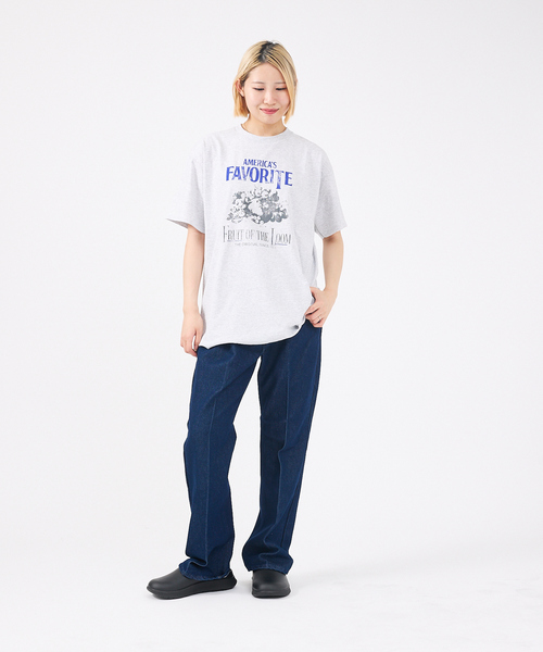 FRUIT OF THE LOOM(フルーツオブザルーム)の「【FRUIT OF THE LOOM/フルーツ オブ ザ ルーム】USAコットンPrint T-Shirt/両面プリントTシャツユニセックス【WEB限定】(Tシャツ/カットソー・メンズ・ホワイト系その他/グレー系その他2/ブラック系その他2/ホワイト系その他2/グレー系その他/ブラック系その他・XL/L/M)」の15枚目の写真
