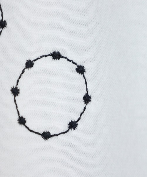 BARNDOOR(バーンドア)の「20天竺 ドルマン前刺繍半袖Tシャツ(Tシャツ/カットソー・レディース・ブラック系1/ブラック系2/ホワイト系1/ホワイト系2・FREE)」の10枚目の写真