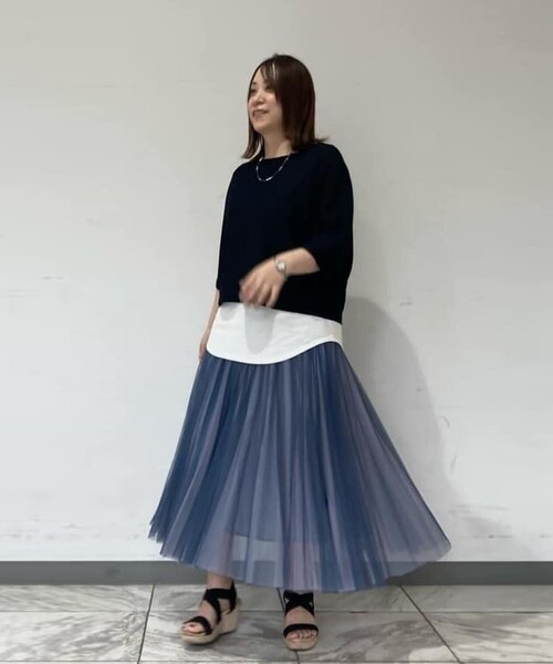 セール】【レイヤード】ジョーゼットジャージーセットTシャツ（T