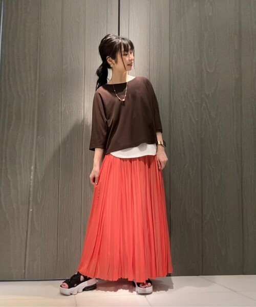 セール】【レイヤード】ジョーゼットジャージーセットTシャツ（T