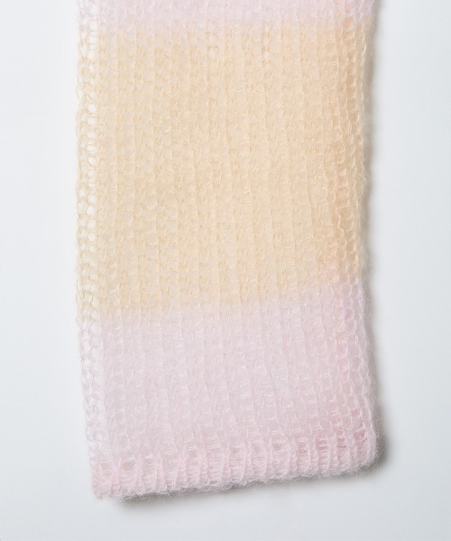 soduk(スドーク)の「【soduk別注】patchwork short knit cardigan(ニット/セーター・レディース・ピンク/ネイビー・ONE SIZE)」の7枚目の写真