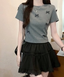 COMON＋（コモンプラス）の「リボン付きカットソー（Tシャツ/カットソー・レディース）」