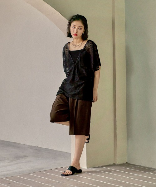 LEPSIM(レプシィム)の「2WAYレースブラウス 570820(シャツ/ブラウス・レディース・ベージュ系その他/ブラック/アイボリー・FREE)」の14枚目の写真