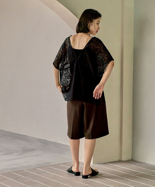 LEPSIM(レプシィム)の「2WAYレースブラウス 570820(シャツ/ブラウス・レディース・ベージュ系その他/ブラック/アイボリー・FREE)」の16枚目の写真