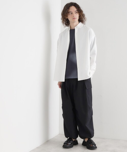 tk.TAKEO KIKUCHI（ティーケータケオキクチ）の「TR長袖シャツ（シャツ/ブラウス・メンズ・ブラック/サックスブルー/ホワイト・01/02/03）」の9枚目の写真