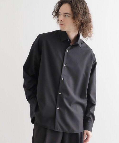 tk.TAKEO KIKUCHI（ティーケータケオキクチ）の「TR長袖シャツ（シャツ/ブラウス・メンズ・ブラック/サックスブルー/ホワイト・01/02/03）」の6枚目の写真