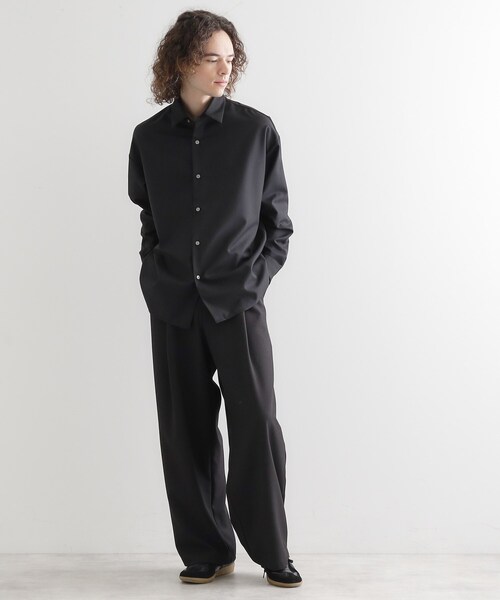 tk.TAKEO KIKUCHI（ティーケータケオキクチ）の「TR長袖シャツ（シャツ/ブラウス・メンズ・ブラック/サックスブルー/ホワイト・01/02/03）」の5枚目の写真