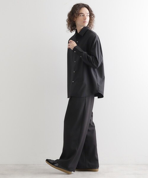 tk.TAKEO KIKUCHI（ティーケータケオキクチ）の「TR長袖シャツ（シャツ/ブラウス・メンズ・ブラック/サックスブルー/ホワイト・01/02/03）」の4枚目の写真