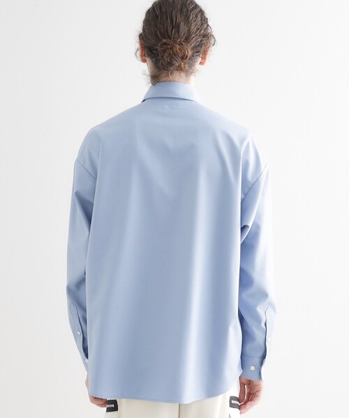 tk.TAKEO KIKUCHI（ティーケータケオキクチ）の「TR長袖シャツ（シャツ/ブラウス・メンズ・ブラック/サックスブルー/ホワイト・01/02/03）」の16枚目の写真