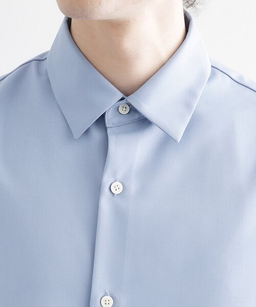 tk.TAKEO KIKUCHI（ティーケータケオキクチ）の「TR長袖シャツ（シャツ/ブラウス・メンズ・ブラック/サックスブルー/ホワイト・01/02/03）」の15枚目の写真